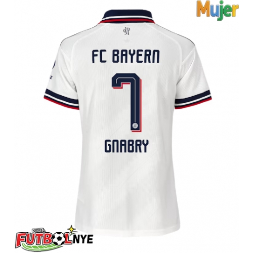 Camiseta Bayern Munich Serge Gnabry #7 Visitante Equipación para mujer 2026-27 manga corta